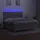 vidaXL Boxspringbett mit Matratze & LED Hellgrau 160x200 cm Stoff