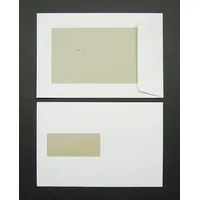 Blanke Versandtaschen C5 150g/qm HK Fenster Papprückwand VE=125 Stück