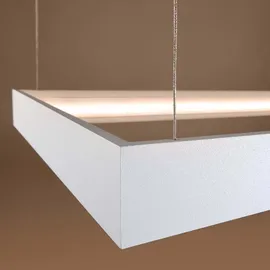 Sollux Lighting Hängelampe Pendelleuchte Esszimmerlampe weiß LED Alu Wohnzimmerleuchte eckig