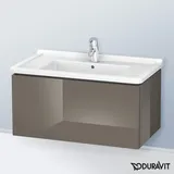 Duravit L-Cube 82x46,9cm, flan. Gr hgl, 1 Ausz., wandhängend