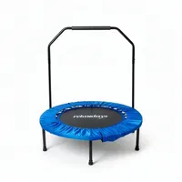 Relaxdays Trampolin mit Haltestange Ø 102 cm