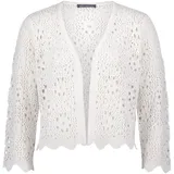 Betty Barclay Strickjacke mit Ajourmuster Offwhite 38