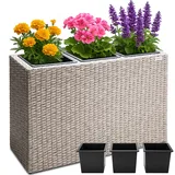 CASARIA Blumentopf 83 x 30,5 x 60 cm creme