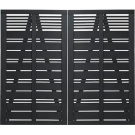 Plus Doppeltor Silence 200 x 170 cm Schwarz