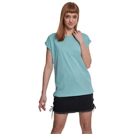 URBAN CLASSICS Ladies Extended Shoulder Tee T-Shirt, bluemint, 4XL