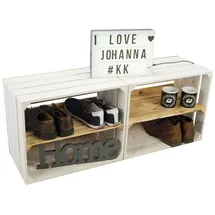 Kistenkolli Altes Land Allzweckkiste Johanna 2er Set braun