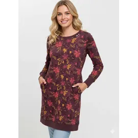 Ragwear Sweatkleid Blumen Rot 34