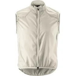 Funktionsweste GONSO "Road Vest Wind M", Herren, Gr. M, grau (hellgrau), 100% Polyester, Westen, Herren Weste, atmungsaktive Radweste, leichte Windweste, Tight Fit