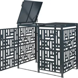 casa.pro Mülltonnenverkleidung Bernalda 116 x 60 x 80 cm anthrazit