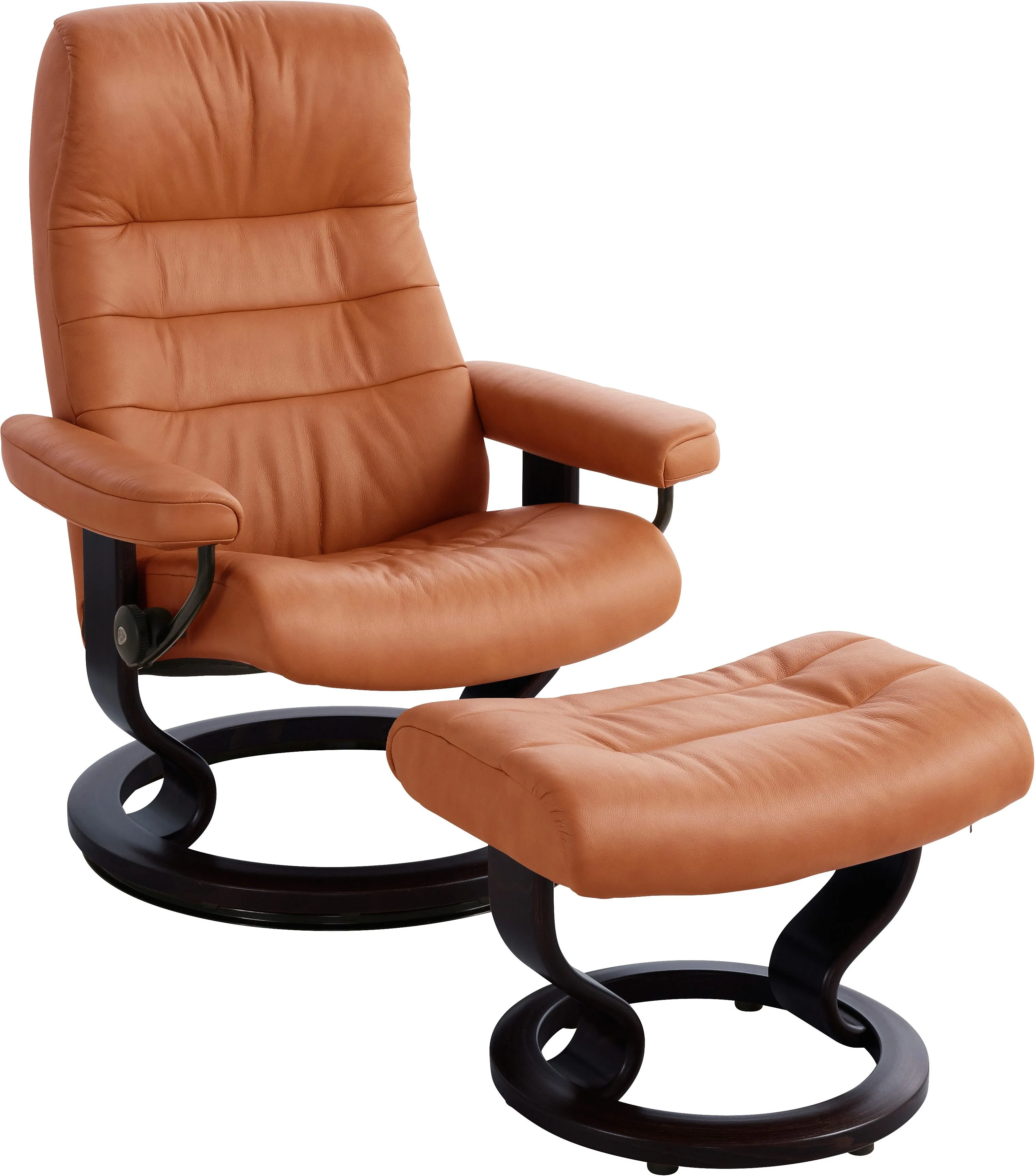 Stressless® Relaxsessel »Opal«, (Set, Relaxsessel mit Hocker), mit Hocker, mit Classic Base, Größe L, mit Schlaffunktion Stressless® copper