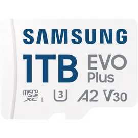 Samsung EVO Plus 2024 R160 microSDXC 1TB Kit, UHS-I U3, A2, Class 10 (MB-MC1T0SA/EU)