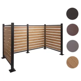 MCW Mülltonnen-Zaun MCW-K57 206 x 130 x 110 cm hellbraun