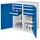 Kappes Beistellschrank Stahl 1.110 x 1.000 x 600 mm lichtgrau/enzianblau 2 Böden 6 Schubladen abschließbar