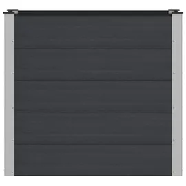 vidaXL Hochbeet 100 x 50 x 91 cm Schwarz
