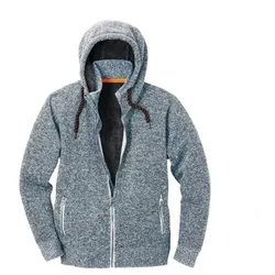 Strickjacke Schärding 9107 grau-schwarz-meliert, Größe M - grau - M