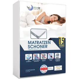 Dreamzie Matratzenschoner 180x200 Wasserdicht Made in EU und Oeko-TEX Zertifiziert Atmungsaktive Matratzenauflage