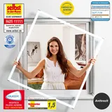 Aluminium Fliegengitterbausatz für Fenster SLIM, 130x150cm Anthrazit