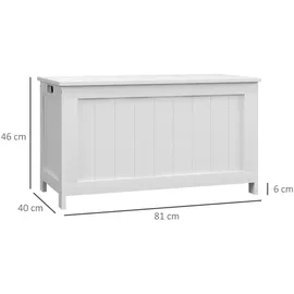 Homcom Aufbewahrungsbox 81 x 40 x 46 cm 1-tlg. weiß