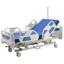 Vevor Krankenhausbett Elektrisch, 5-Funktionen-Pflegebett, Trendelenburg- & Anti-Trendelenburg-Lagerung, Zentralverriegelung, 470-760 mm Seniorenbett für Häusliche Pflege, Altenheim & Krankenhaus