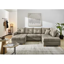 Wohnlandschaft mit Funktion ABBY - taupe