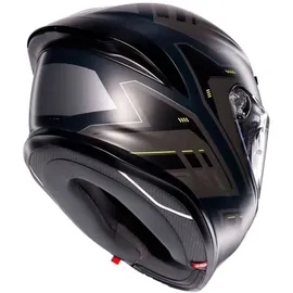 AGV K6 S Enhance Integralhelm - Matt Grau/Schwarz/Neon-Gelb / XS