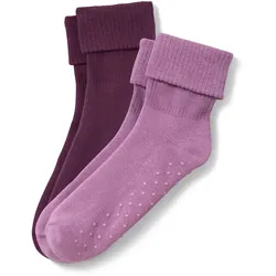 Tchibo - 2 Paar Stoppersocken - Damen - Gr. 39-42 - dunkellila