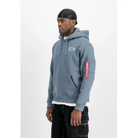 Alpha Industries Back Print Hoodie Denim Blue L