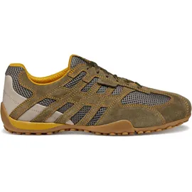 GEOX Snake Original A Sneaker, Military/Dk Grey, 47