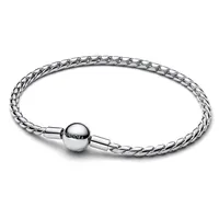 Pandora Moments Runder Verschluss Flügel-Kettenarmband aus Sterling Silber 594028C00-20 Größe 20 cm