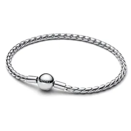 Pandora Moments Runder Verschluss Flügel-Kettenarmband aus Sterling Silber 594028C00-20 Größe 20 cm