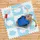 Relaxdays Puzzlematte, Blau, Weiß, Kunststoff, 31.5x31.5 cm, Teppiche & Böden, Teppiche, Teppich Kinderzimmer