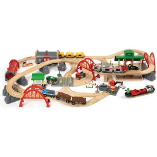 BRIO Straßen und Schienen Set Deluxe (33052)