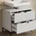 livinity® Waschbeckenunterschrank Aterno, Weiß, 70 x 63 cm mit 2 ausziehbaren Schubladen