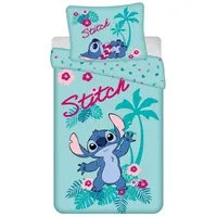 Disney Store Bettwäsche-Set Lillo und Stitch Hawaii, Baumwolle, türkisblau