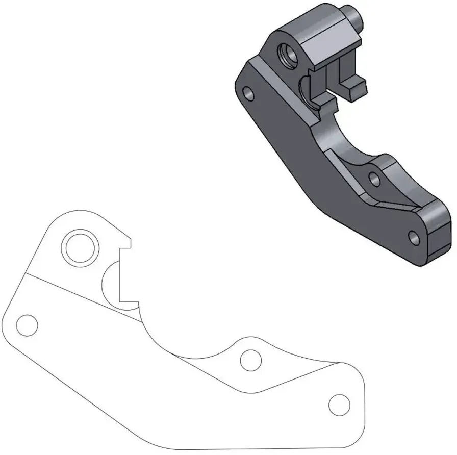 Moto-master 270 Mm Yamaha 211049 Bremssattel-adapter - One Size