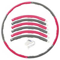 Sport-Tec Hula Hoop Reifen, ø 100 cm, 1,5 kg, inkl. Maßband Power Fitnessreifen Hulahoop zur Gewichtsreduktion, Pink