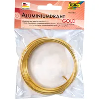 Folia Basteldraht Aluminium 2 mm 5 m gold