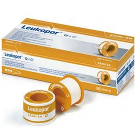 BSN Medical Leukopor Fixierpflaster 9,2 m x 2,5 cm 12 St.