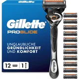 Gillette Proglide Rasierer + 12 Klingen