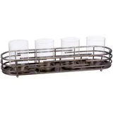 Casablanca by Gilde Windlicht Loft Metall Silberfarben