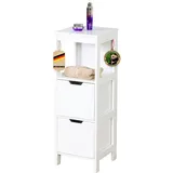 Floordirekt Ilinois Badezimmerschrank 30 x 89 x 30 cm Weiß