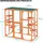 Wiltec Freilaufgehege Katzen 168 x 82 x 166,5 cm Braun/Schwarz