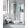 Kermi NOVA 2000 Duschtür links 80 x 175 cm Kunstglas Silber Mattglanz N2EF20801711K