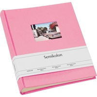 Semikolon Finestra Medium Fotoalbum, Pink 80 Blätter Hardcover-Bindung