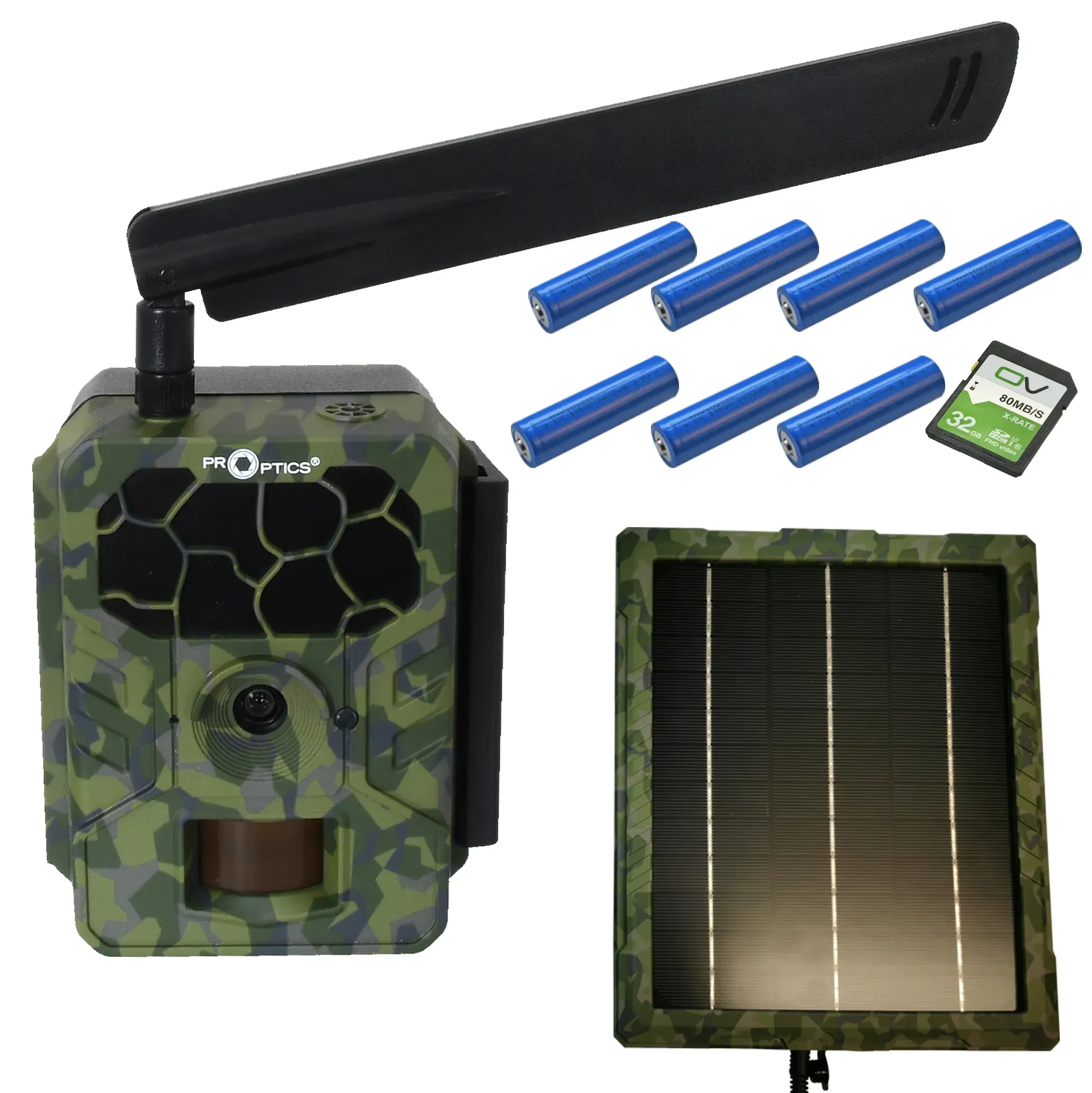 Pro-Optics PRO 4.4G Spotting-Kamera – Starter-Set mit Solarzelle