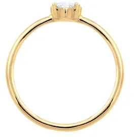 Elli Ring Damen Verlobung Marquise mit Zirkonia Steinen Stein in 925 Sterling Silber