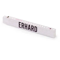 Personalisierter Zollstock ,Metrie 2m Block 52 | mit männlichen Namen Name: Erhard