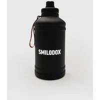 SMILODOX Stahl Trinkflasche 1.3L in Schwarz, Größe ONE SIZE