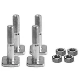 Omac Menabo T-Nut Adapter Satz kompatibel mit Dachbox Mania 400 460 580 Befestigung 8X