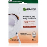 Garnier Skin Naturals Nutri Bomb Coconut + Hyaluronic Acid Nährende Tuchmaske für strahlende Haut für Frauen